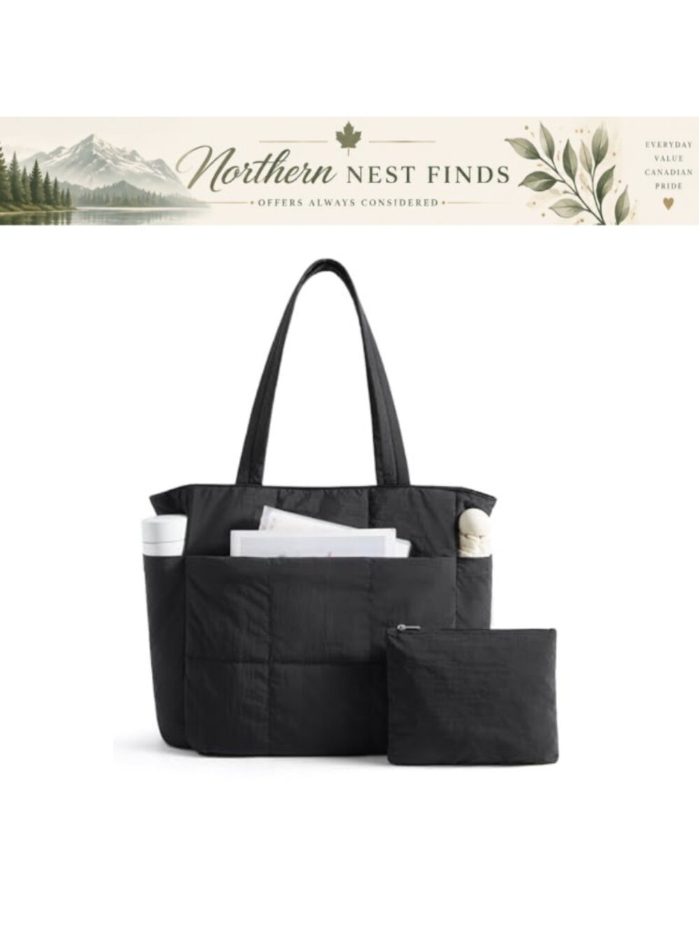LIGHT FLIGHT Tote Bag Set for Women 15.6 Inch Laptop Shoulder Handbag